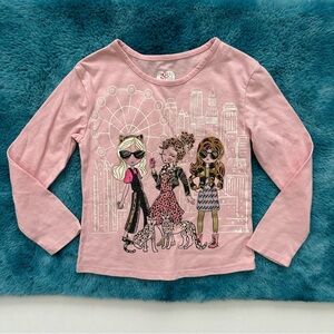 365 Kids Toddler Girl Long Sleeve Graphic Tee Size 4